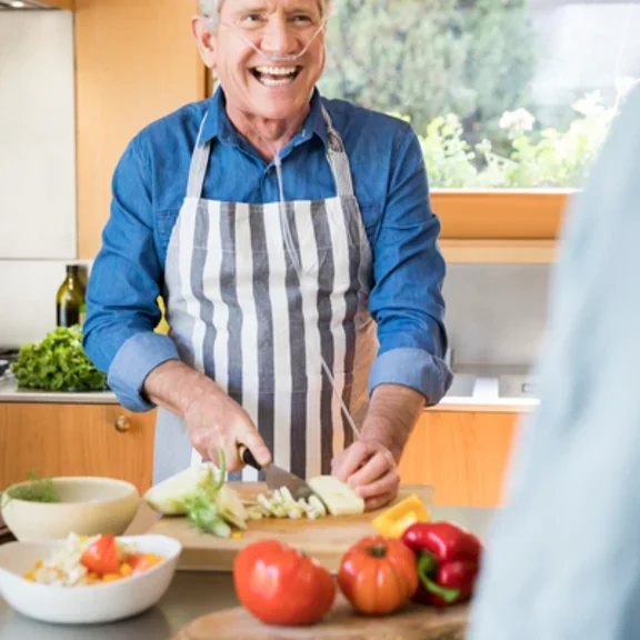 COPD male patient (cooking) 4